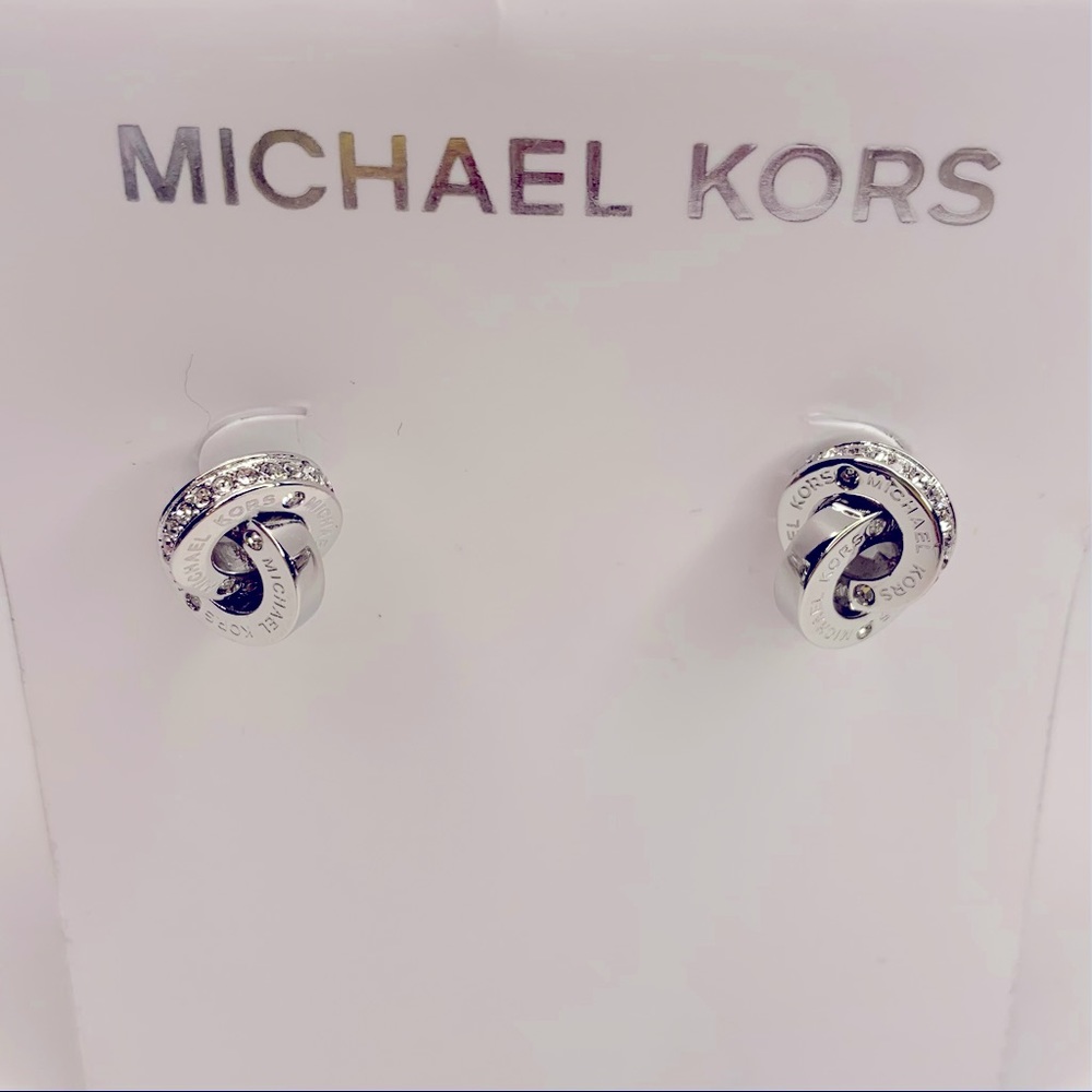 Michael KORS Circle Infinity Linked Earrings